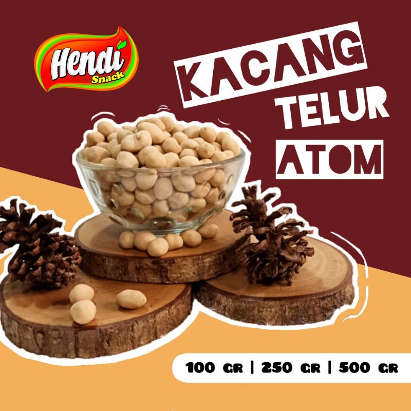 KACANG TELUR ATOM OVEN GURIH / RENYAH / CRISPY / KRISPY / MANIS ASIN
