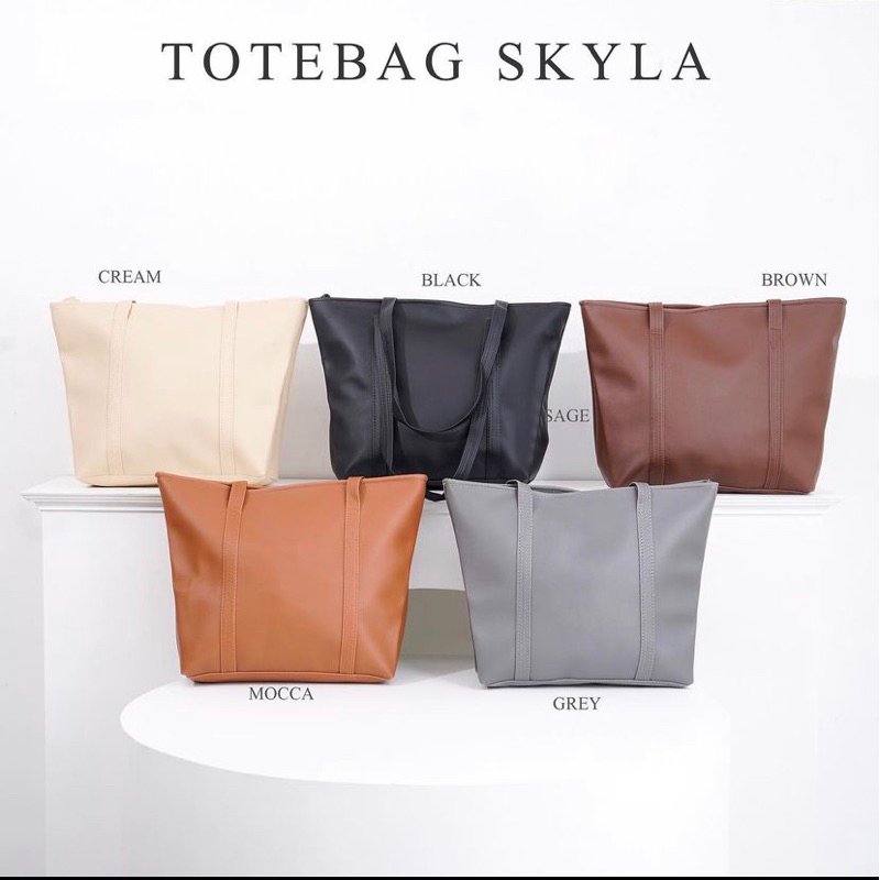 TOTEBAG SKYLA | TOTEBAG WANITA KULIAH KERJA | TOTEBAG LUCU SIMPLE | TAS CEWEK MURAH