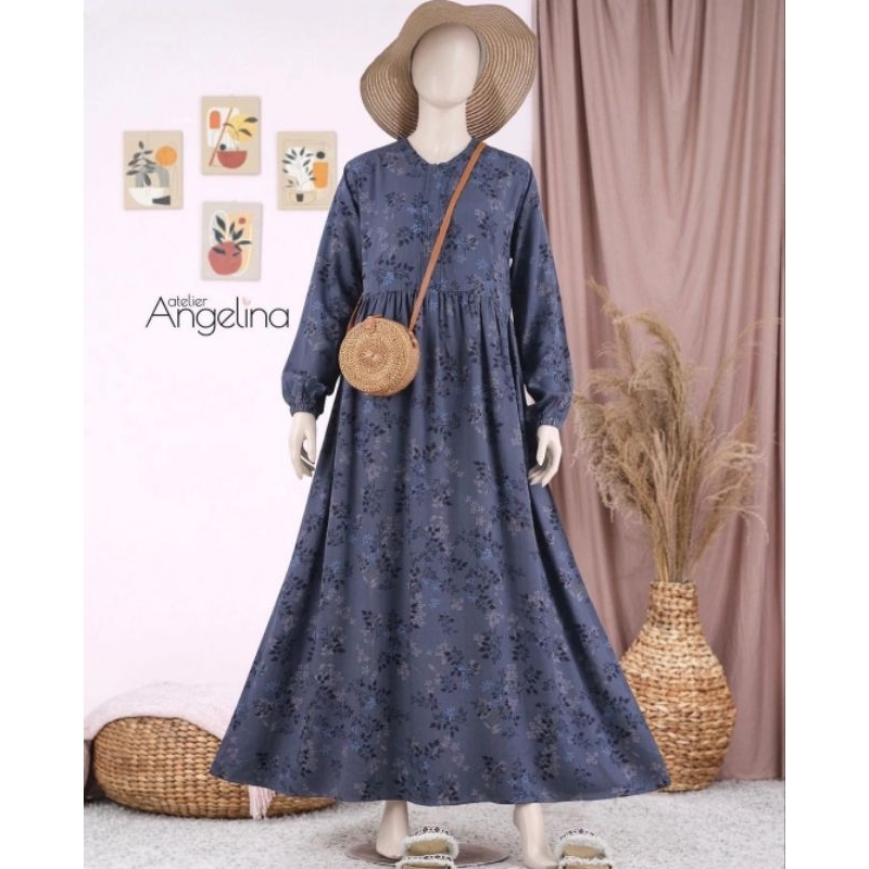 Sarah Dress Winter Floral Night Shade size XS Atelier Angelina