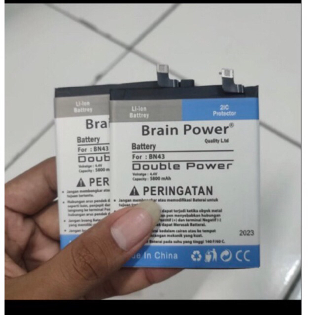 Baterai Batre BRAIN POWER BN43 Xiaomi Redmi Note 4 / Redmi Note 4X Double Power