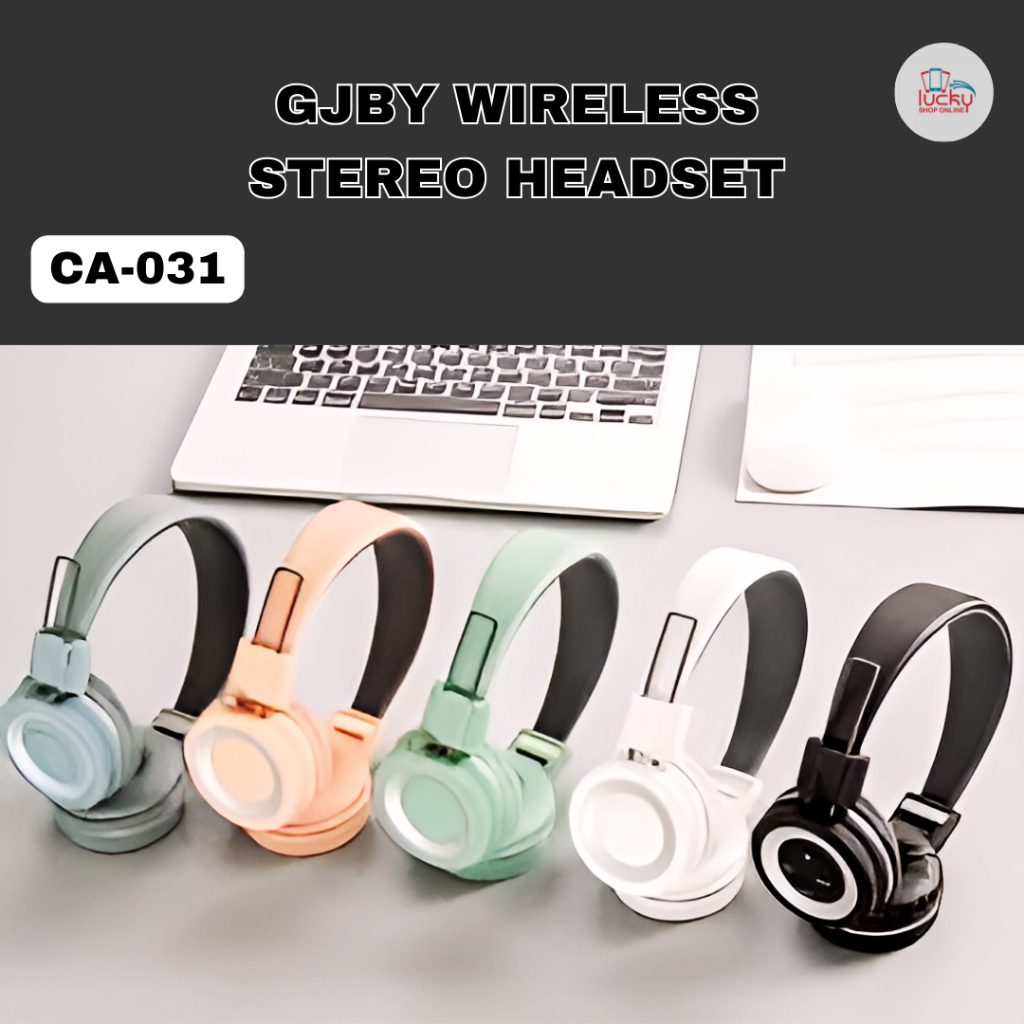 GJBY CA-031 WIRELESS BLUETOOTH HEADPHONE ORIGINAL TERMURAH