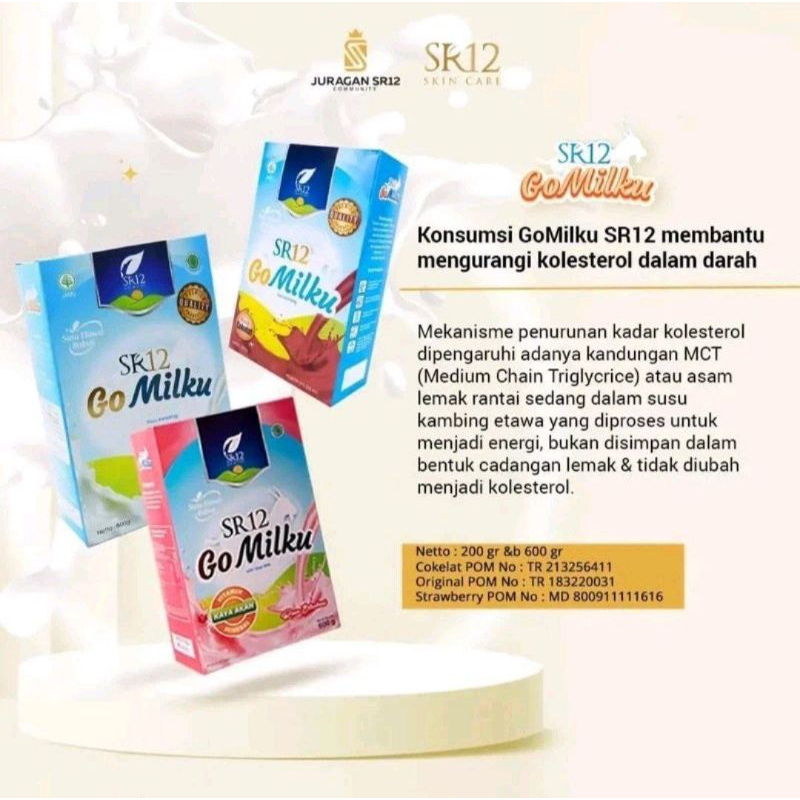 

Susu kesehatan Go Milku SR12 600gram