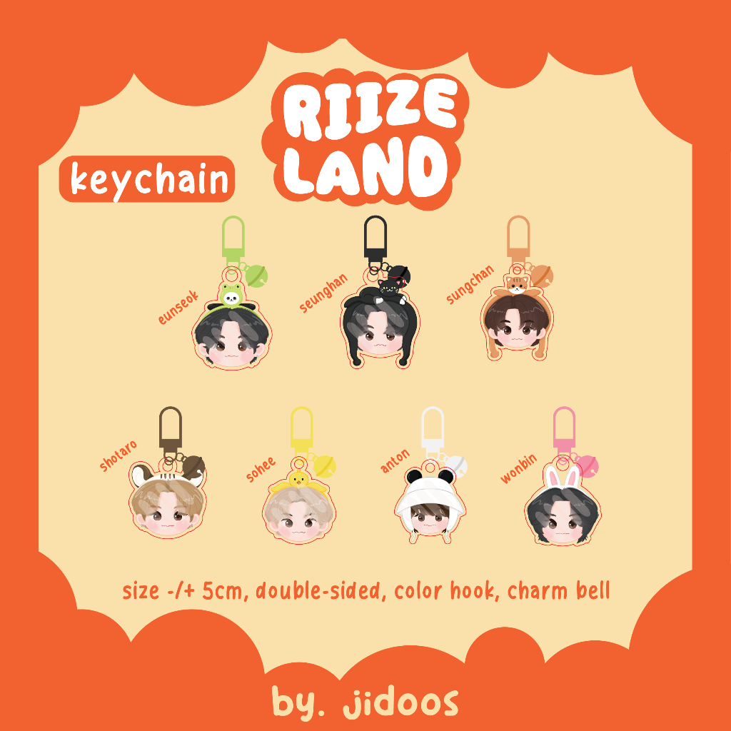 CLEARANCE SALE RIIZE Land KEYCHAIN GRIPTOK STICKER