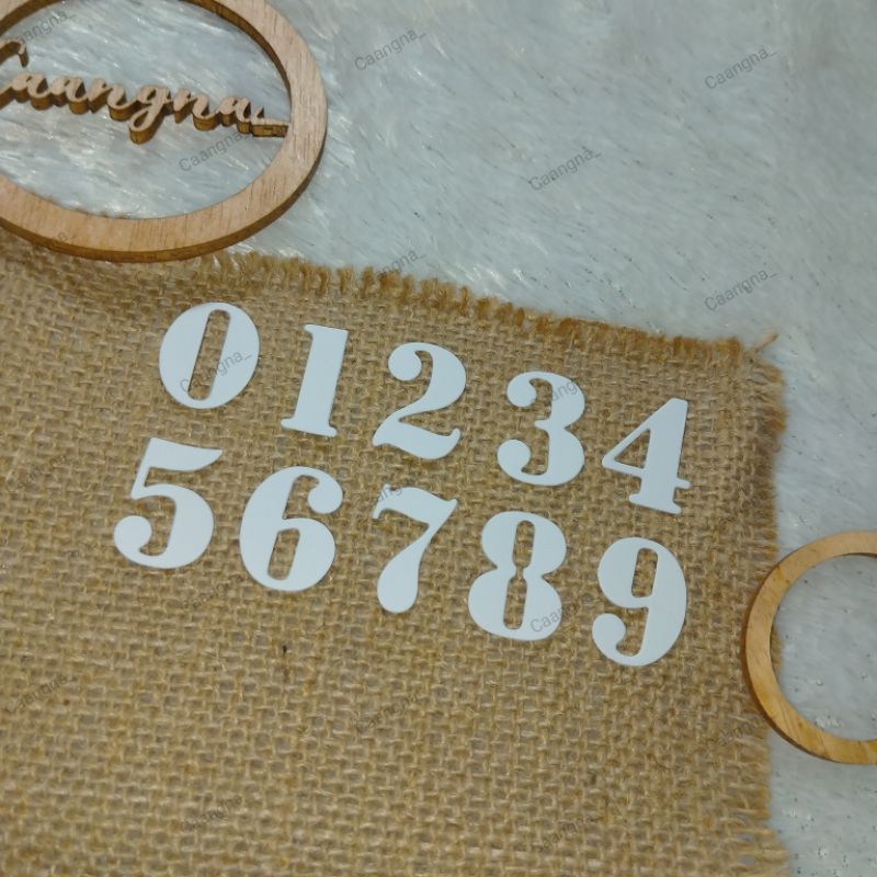 

40 pcs dies angka / hiasan scrapbook/ hiasan journal / cutting dies number / dies journal number