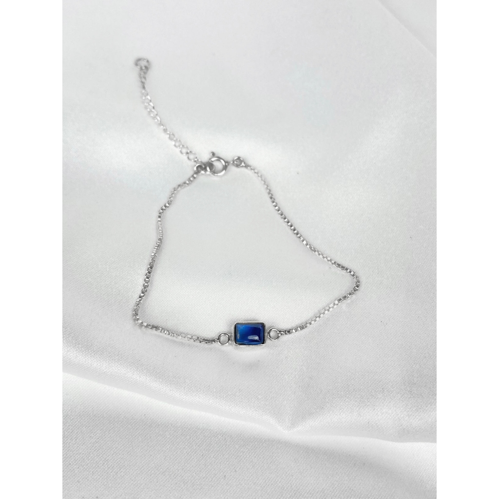 Ginger Ale - Blue Sapphire / Kyanite Bracelet Gelang Fashion Wanita