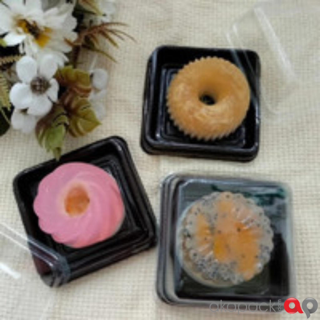 Tray Mika Puding Mini Kotak / Tray Cake / Tray Mochi