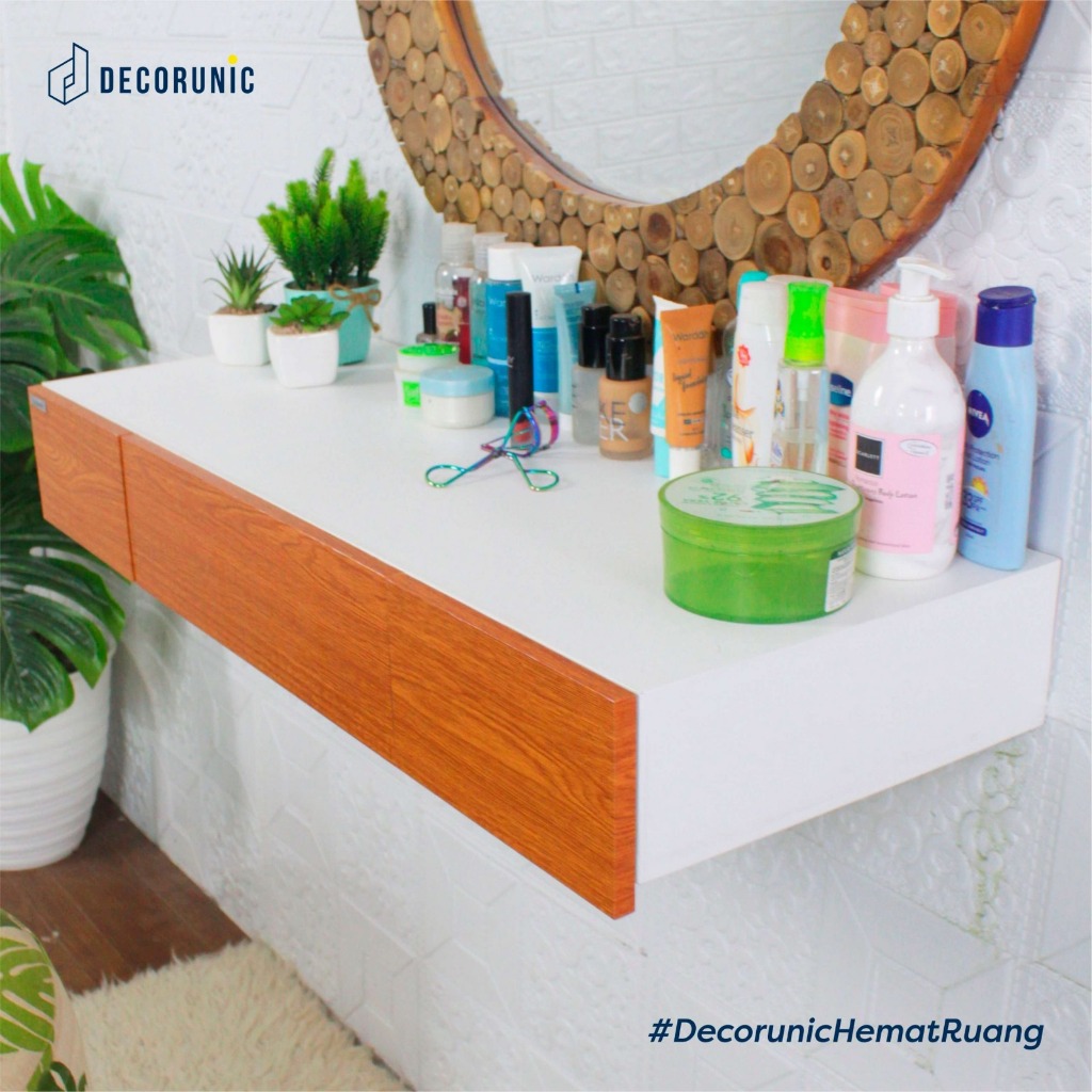 Custom Warna Ambalan Laci Gantung Rak Meja TV Meja Rias Minimalis