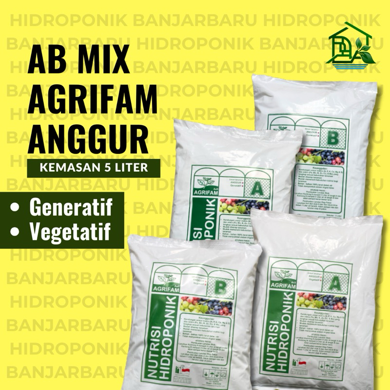 NUTRISI AB MIX AGRIFAM ANGGUR 5 LITER