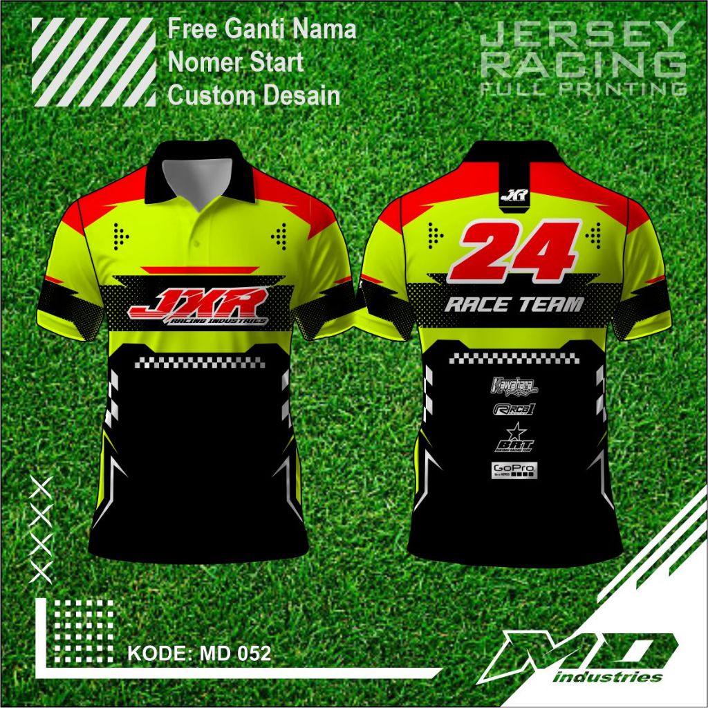 Jersey Balap Desain Keren - Baju Balap Racing Printing - Jersey Simple Keren
