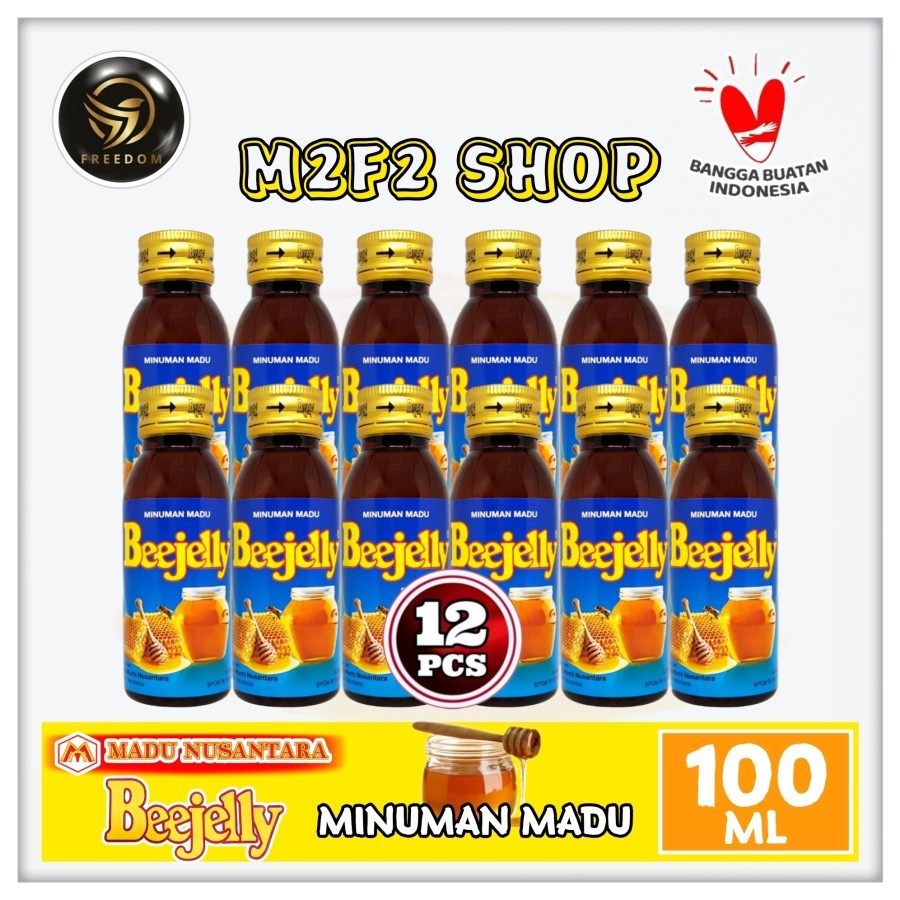 

Beejelly Minuman Madu Asli Rasa Original Botol Pet - 100 ml (Kemasan 12 Pcs)