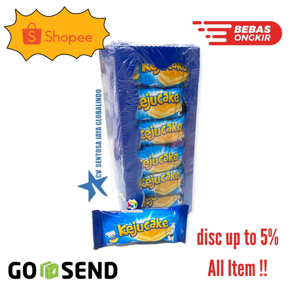 

Kraft Keju Cake - Netto 12 bks x 16 gr