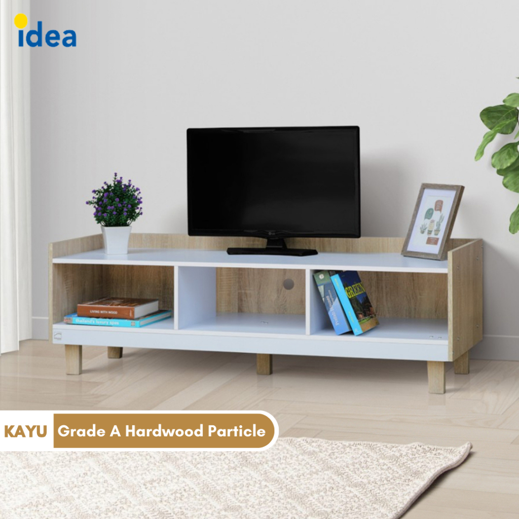 IDEA Furniture Rak TV Meja TV Lemari Buffet Kayu Putih Modern Minimalis Dallas