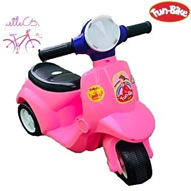 Funbike Motor Vespa Mainan Motor Tanggung Anak Tanpa Musik & Musik