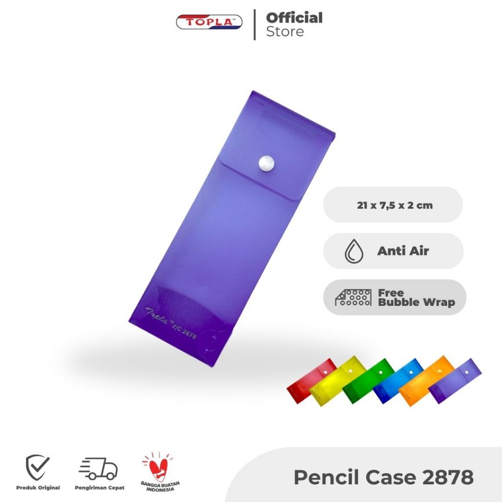 

Pencil Case 2878 wadah kotak pensil sekolahan dan kuliah Topla