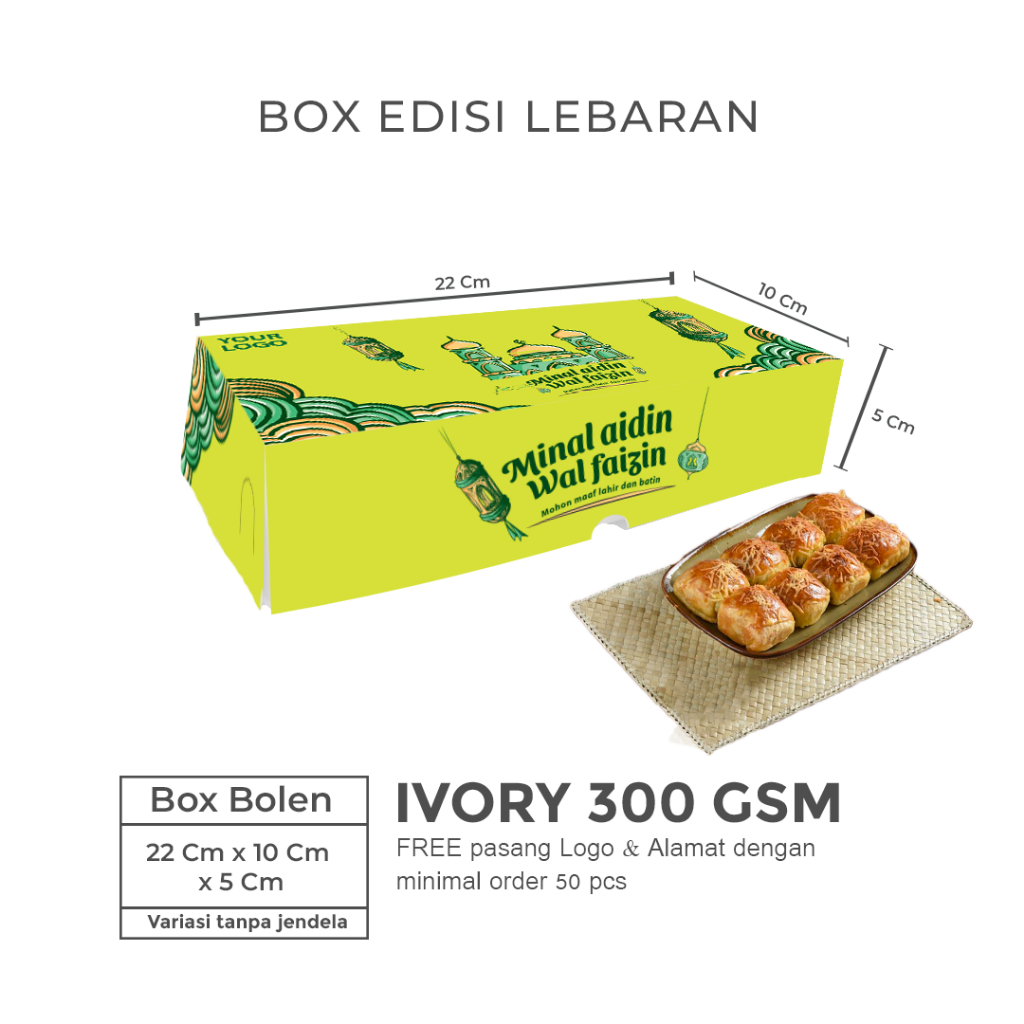 

Box Lebaran Bolen 22 x 10 x 5 cm
