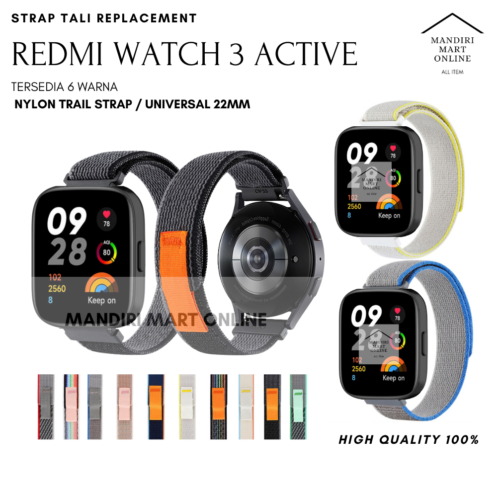 Strap Redmi Watch 3 Active Trail Loop Nylon Tali Pengganti Redmi Watch 3 Active Bahan Nylon