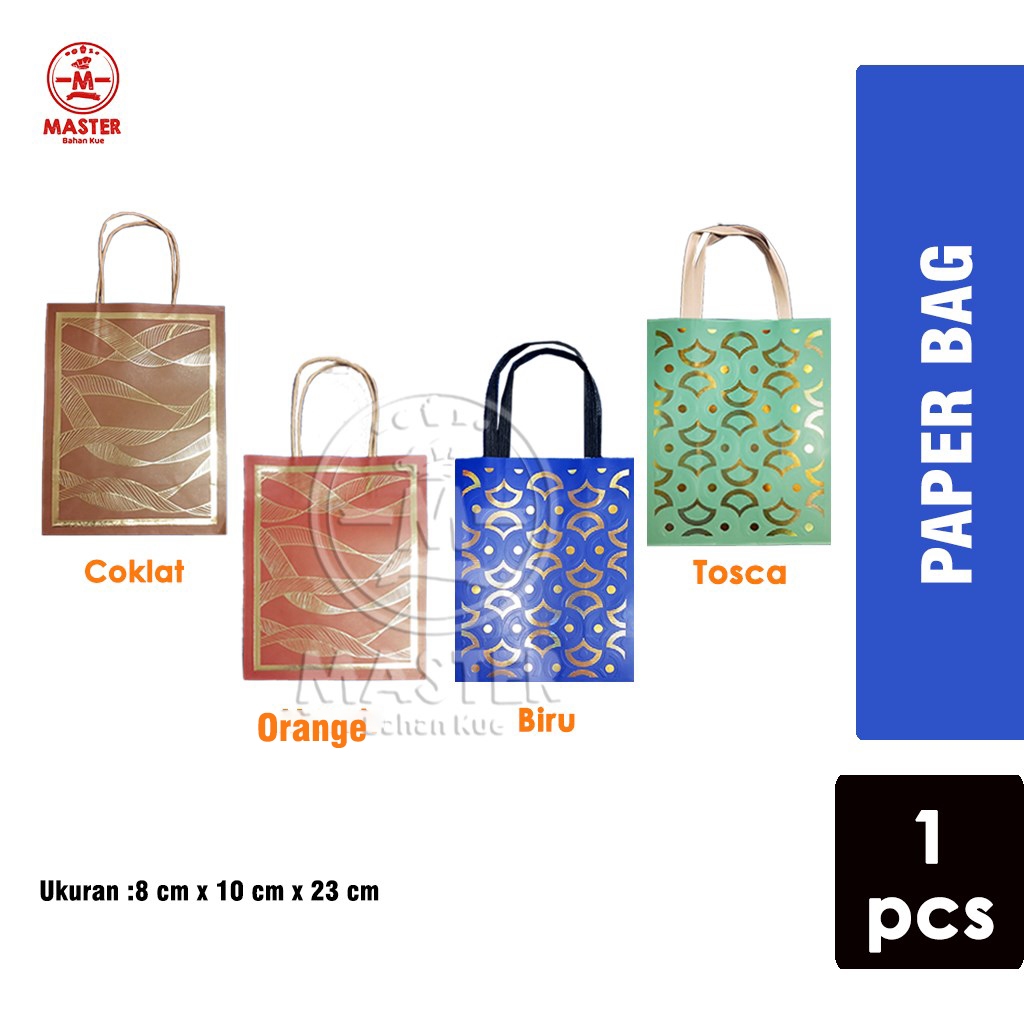 

Paper Bag Motif Polly Emas / Tas Kado / Goodie Bag Hampers [1 Pcs]