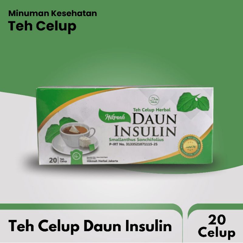 

Teh Clup Daun Insulin hikmah isi 20 kantong