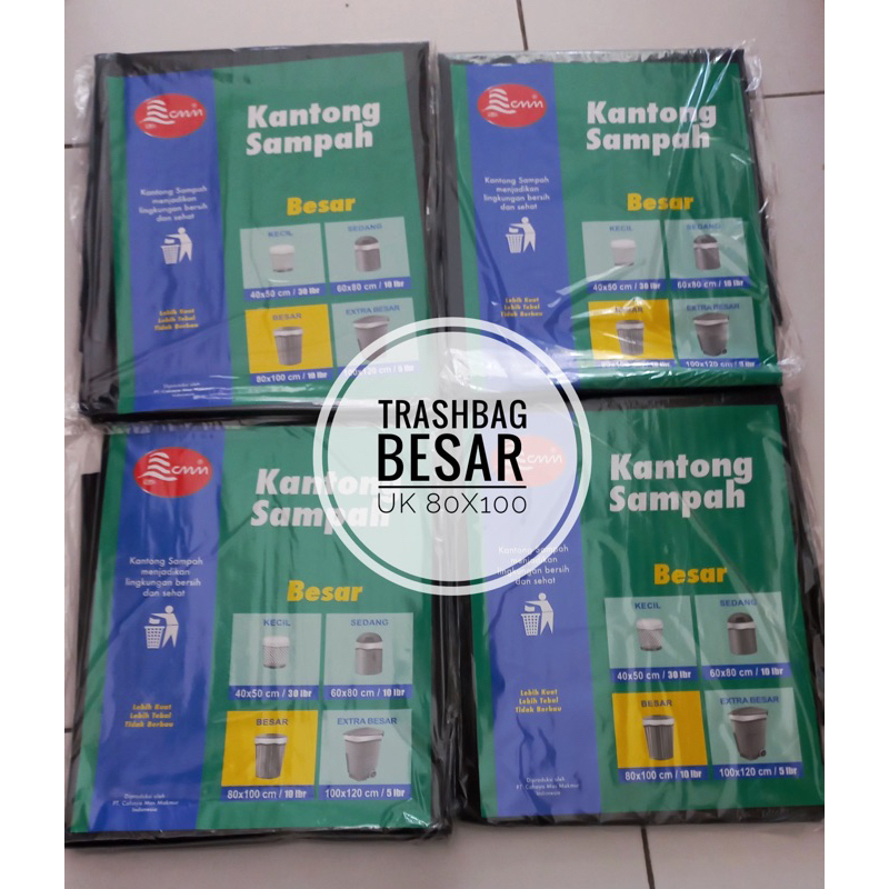 Kantong sampah hitam/Plastik trashbag 80x100/Kantong sampah/Kantong hitam