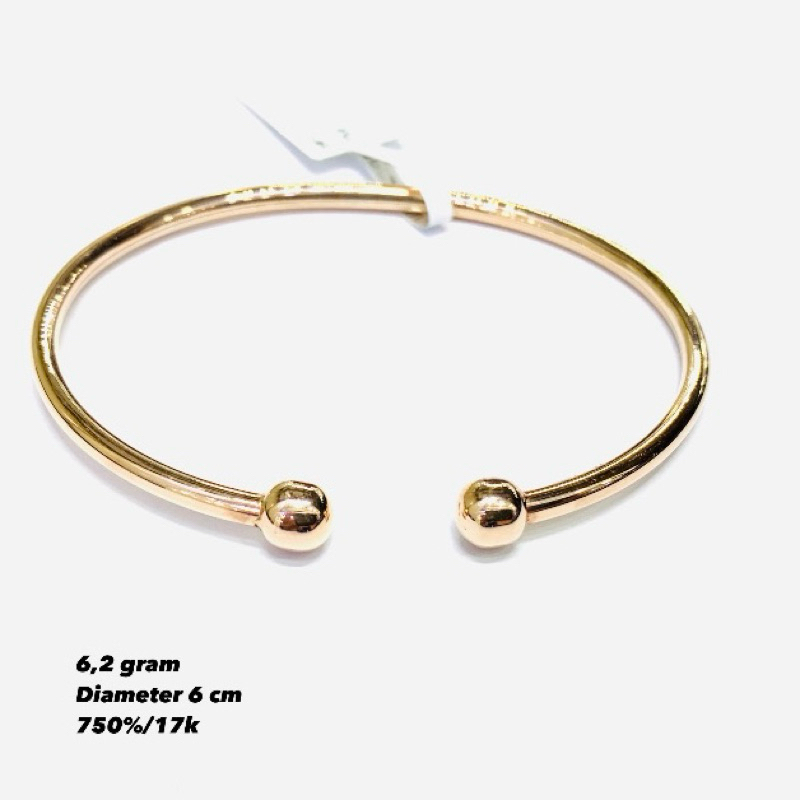 gelang emas fashion 750%/17k