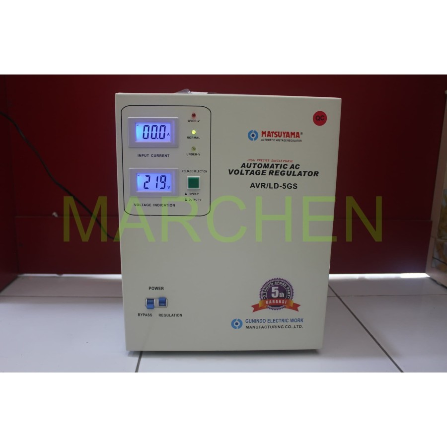 Stavol stavolt Stabilizer stabiliser Matsuyama 5000W 5000 VA AVR-L-5GS