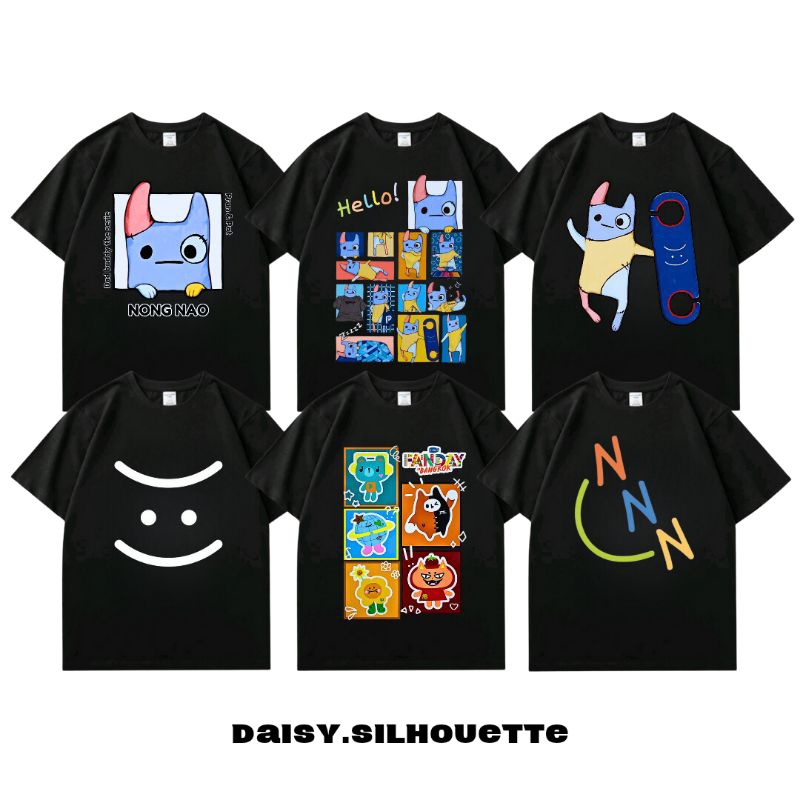 KAOS T-SHIRT BAD BUDDY NONG NAO SERIES THAILAND || NONG NAO | TOMAFOX | JAIDEE | PERMPOON | MR. SATU