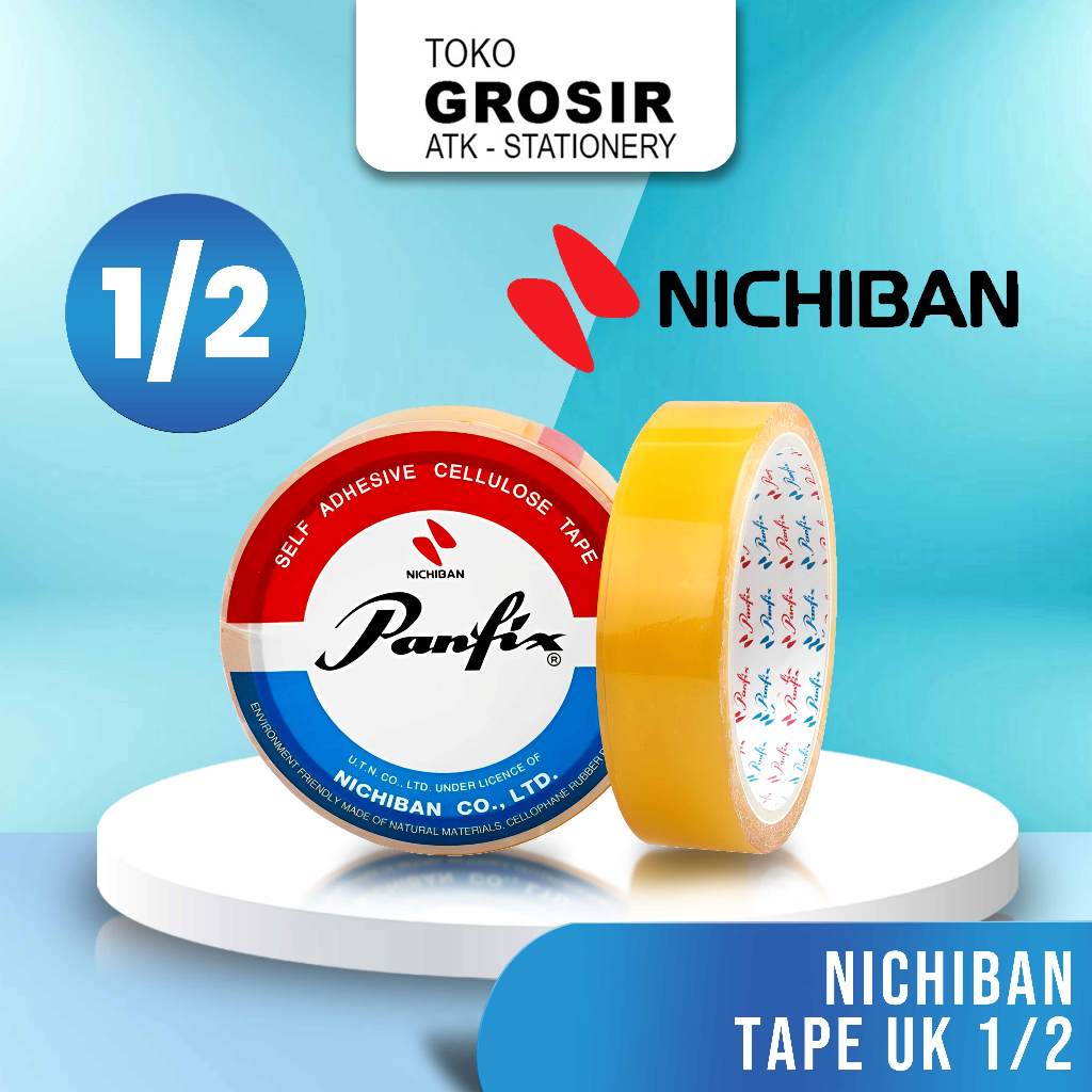 

NICHIBAN ISOLASI / SELOTIP / CELLOTAPE KADO PANFIX 1/2 INCI X 10 YARDS