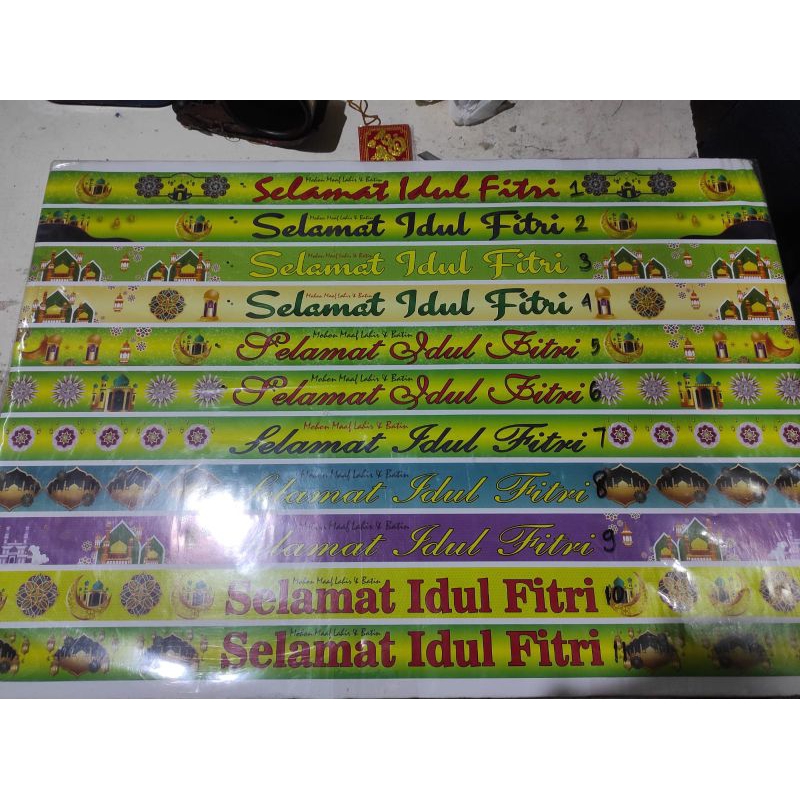 

Pita selempang parcel lebaran idul Fitri 4x64 cm 50 pcs
