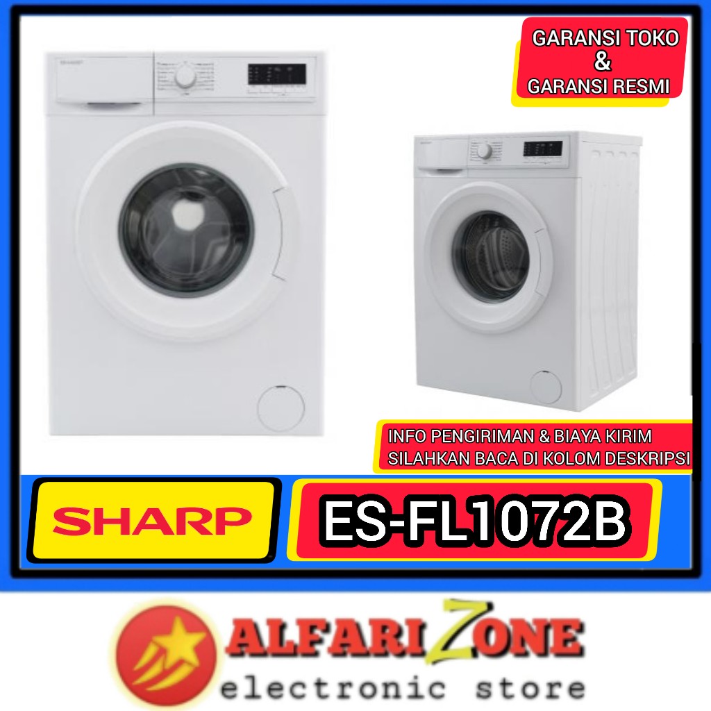 SHARP ESFL1072B Mesin cuci sharp 7kg front loading