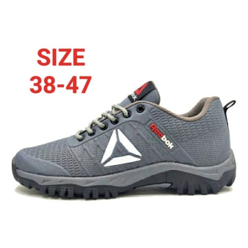BIG SIZE UKURAN JUMBO 38-47 SEPATU SPORT SNEAKER OLAHRAGA JOGGING  GLOSYBLACK / CEWEK COWOK /TERBARU