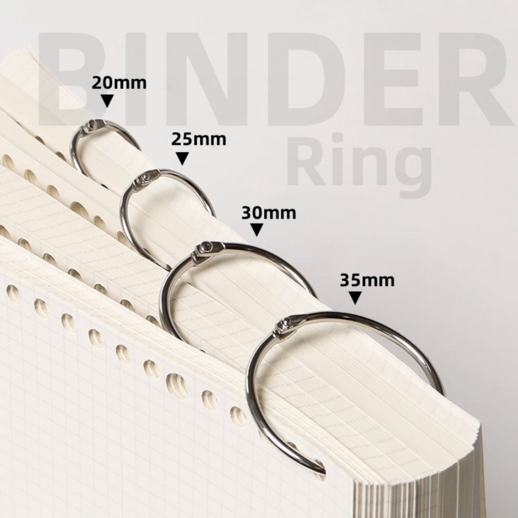

Ring Binder Loose Leaf - Klip Buka Tutup Besi
