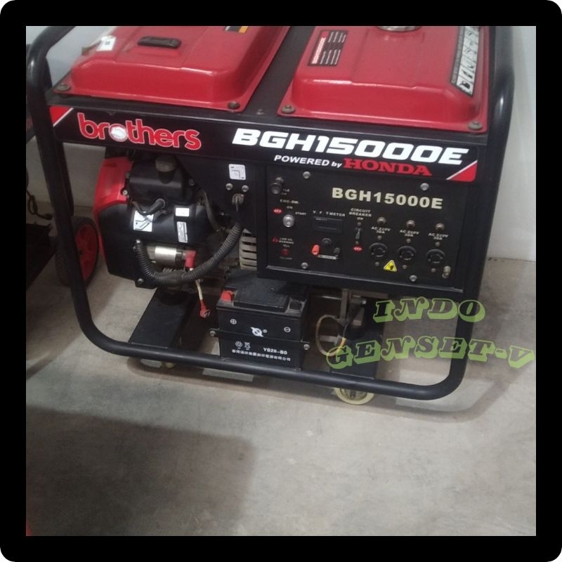 GENSET PORTABLE TIPE OPEN BROTHERS BGH15000E GENERATOR 10200WATT