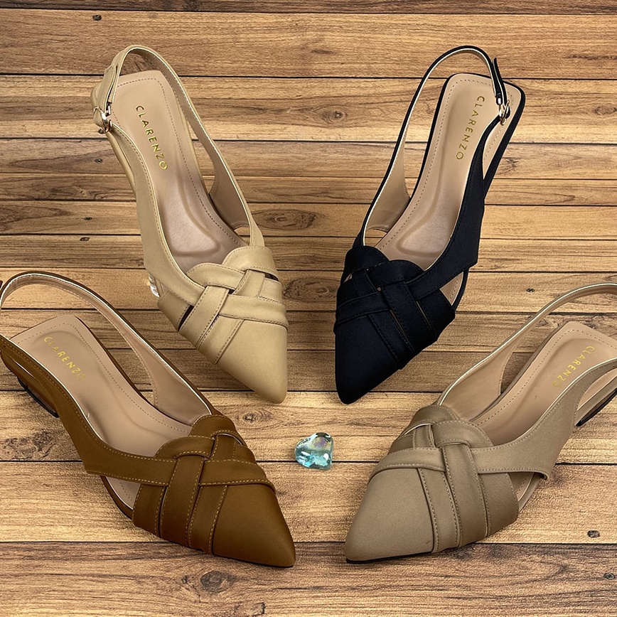 Penawaran Terbaik Sepatu Sandal Mules Daymihci Hak 3cm YK4  Clarenzo