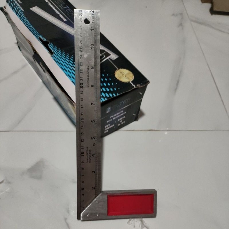 

penggaris siku tukang 12in