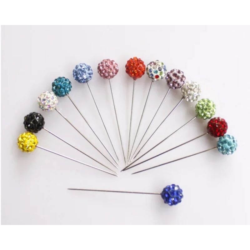 Jarum Tuspin Hijab Jarum Pentul Motif Tuspin Cristal Jarum Jilbab