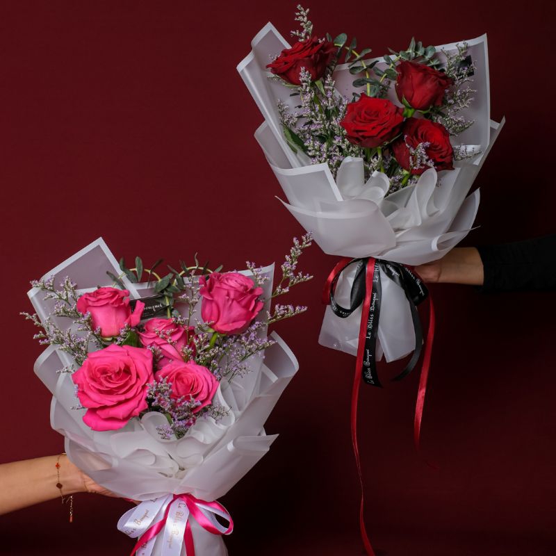 Blissful Ecuadorian Roses Bouquet Valentine's Day by Le Bliss Bouquet 2024