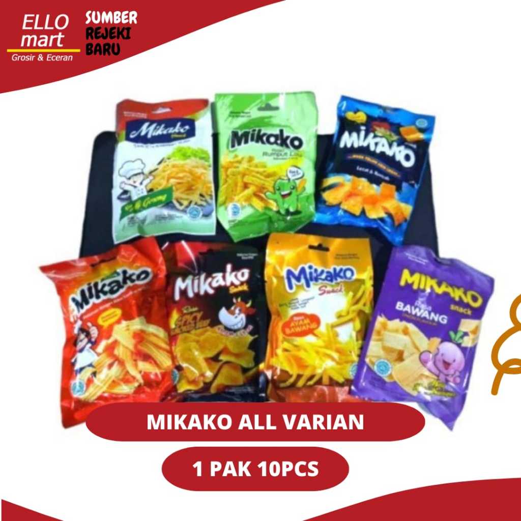 

Mikako Snack All Varian Jajan Mikako Stick pack