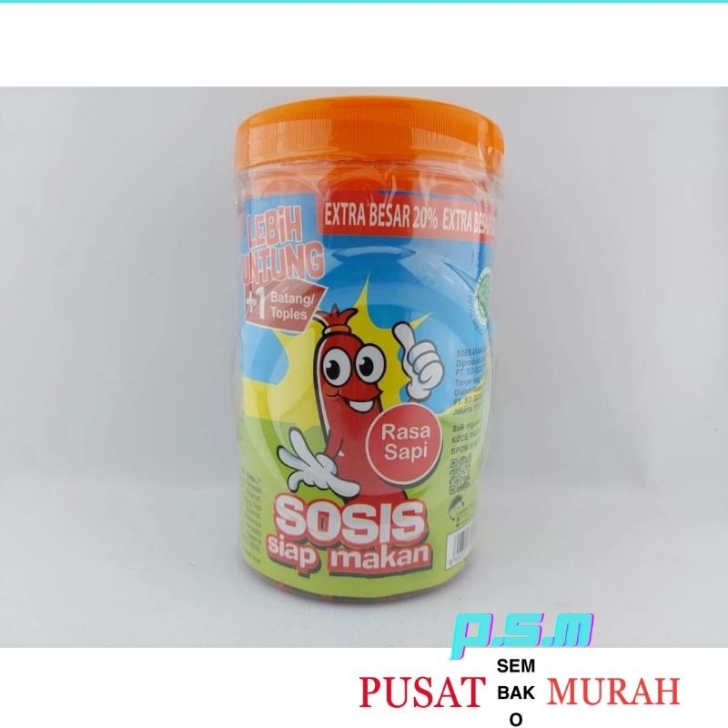 

sosis so nice rasa sapi,sosis siap makan/1kaleng isi 25 biji