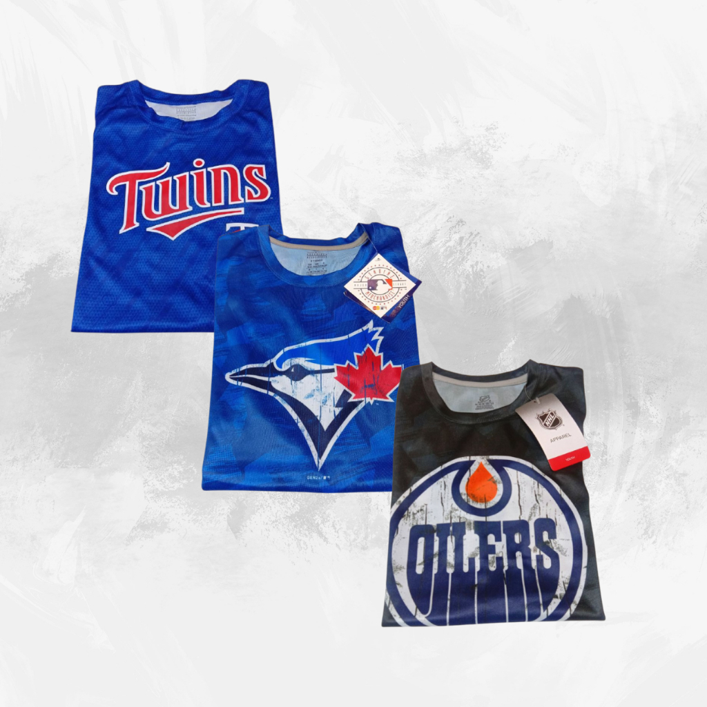 Kaos Anak-Anak Pria Mlb Baseball Original Sisa Eksport