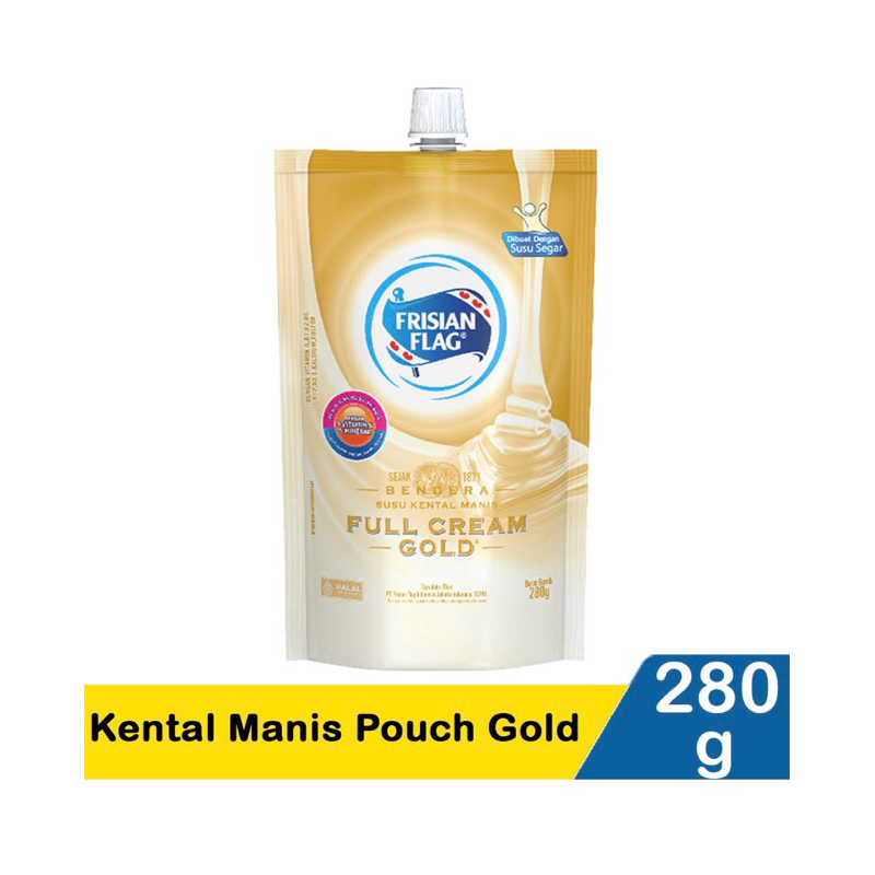 

Frisian Flag Gold Pouch 280gr susu kental manis