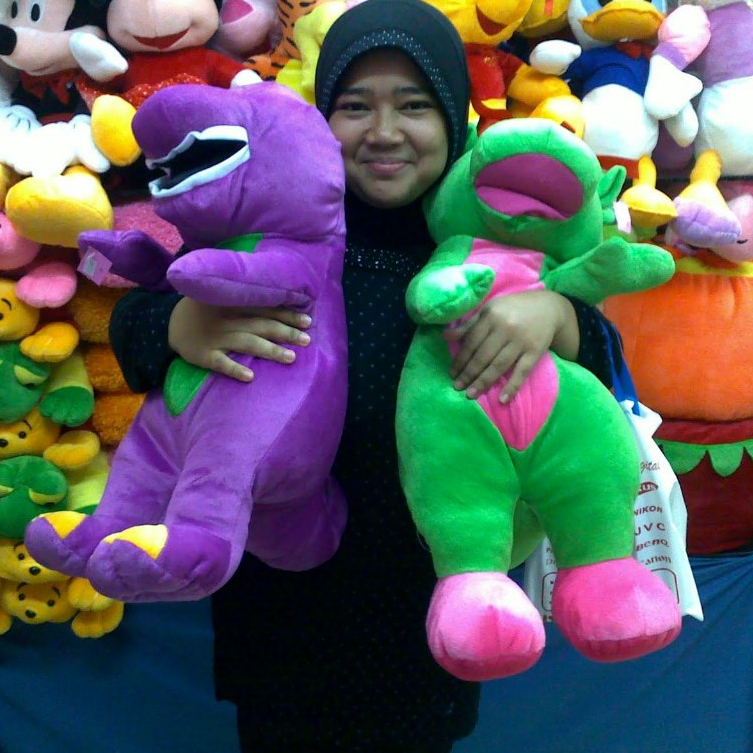 Boneka Barney Baby Bop Bj Size XL/50cm Lembut.Mainan Boneka Barney & Friends Lucu.