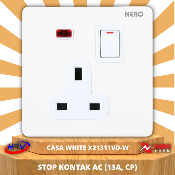 NERO Casa X21311VD-WHITE Stop Kontak AC (CP)