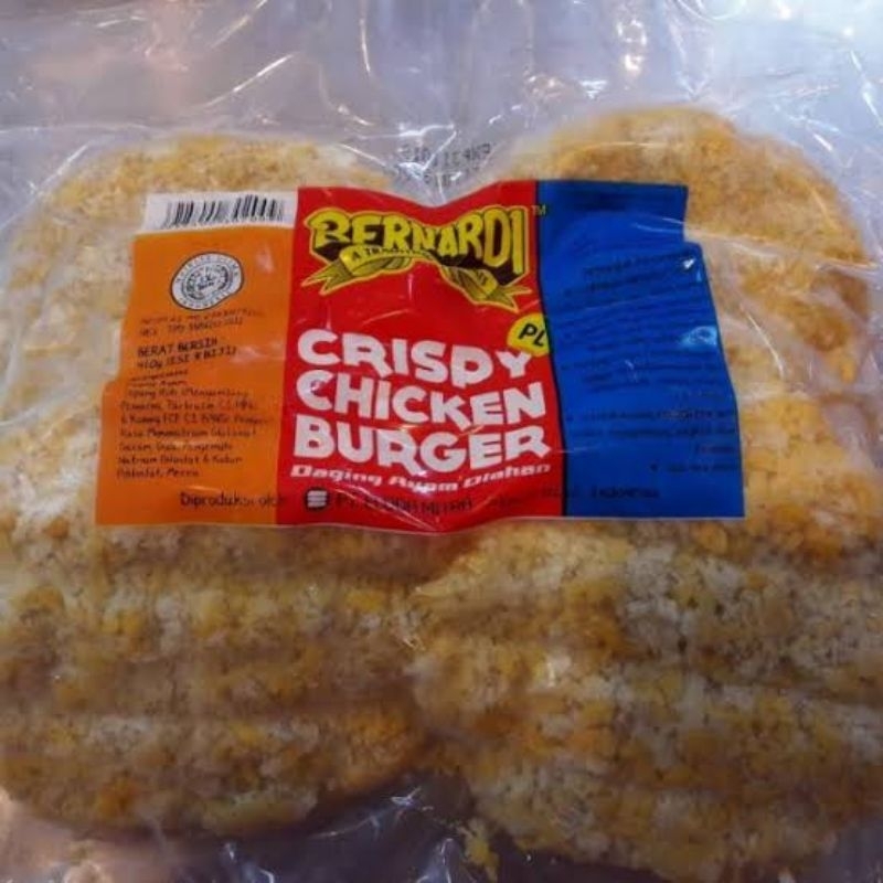 

Bernardi Crispy Burger Chicken PL Isi 8pc | Berat 500gr