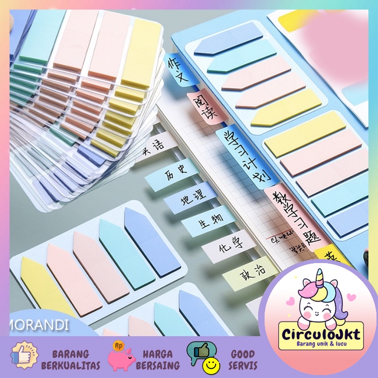 

Sticky Note Memo Note Memo Stick Sticker Removable PET Arrow Indikator Label Stiker Indeks Memo Catatan Tempel