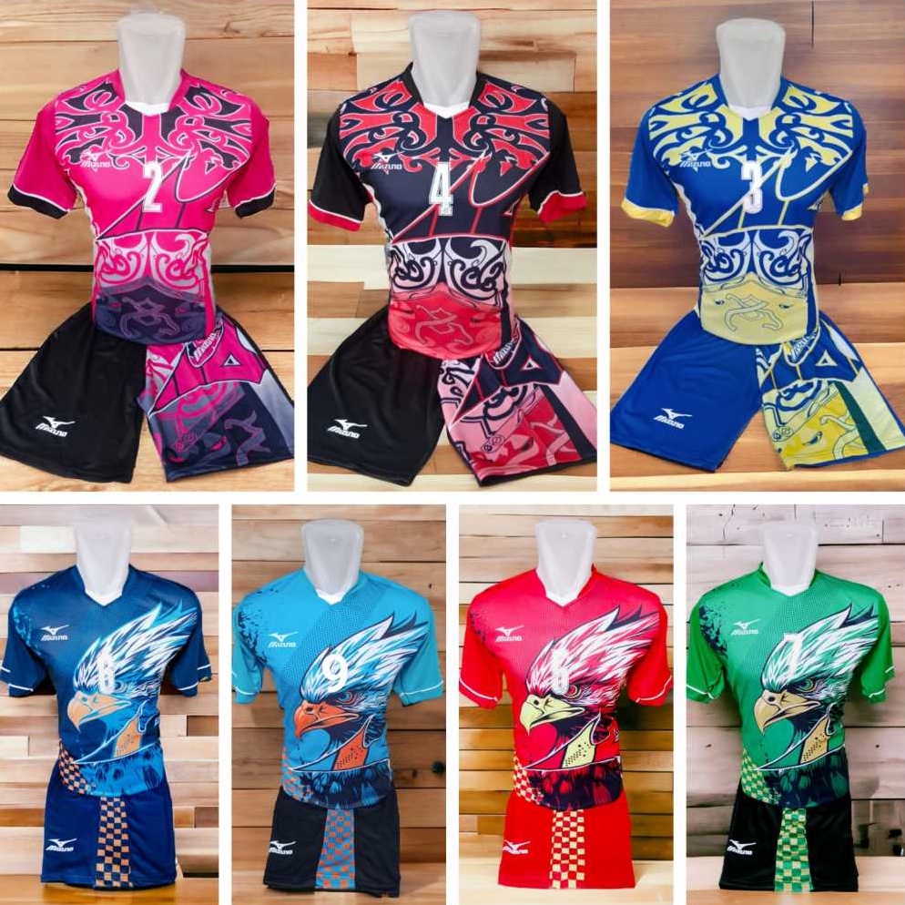 LANGSUNG ATC Setelan Voli lusinan jersy Voli Lusinan Bernomer Punggung Printing
