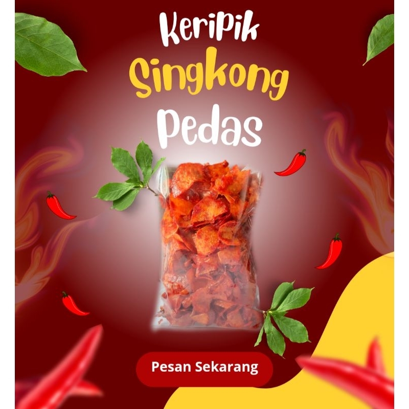 

(200gram)Singkong Balado Pedas Manis Lengket Enak Renyah Gak Pelit Bumbu