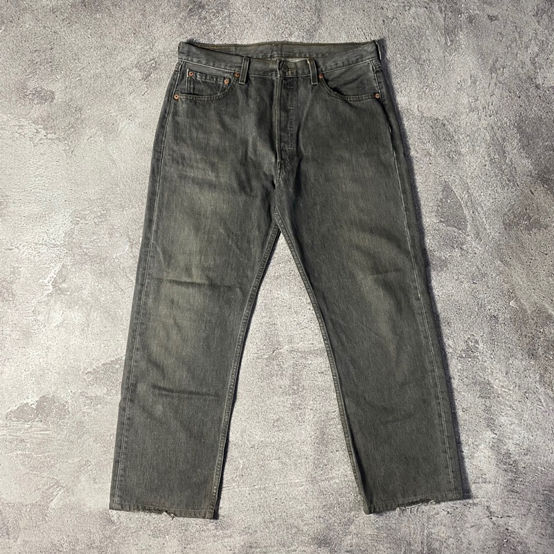 Vintage Levis 501 Grey Jeans original termurah