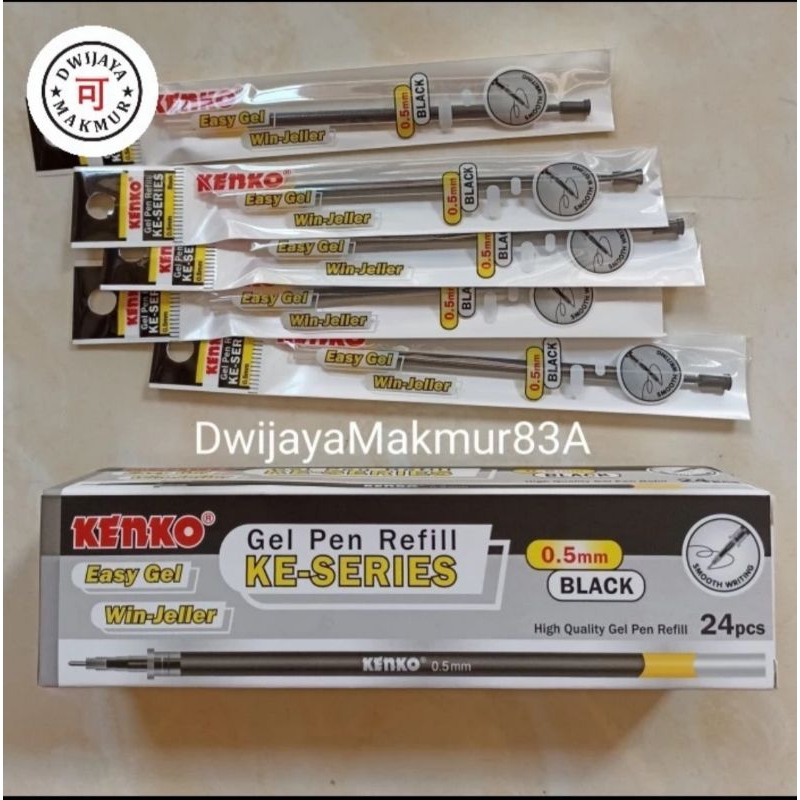 

Refill Tinta Pulpen Pen Kenko Easy Gel Hitam (5 Buah)