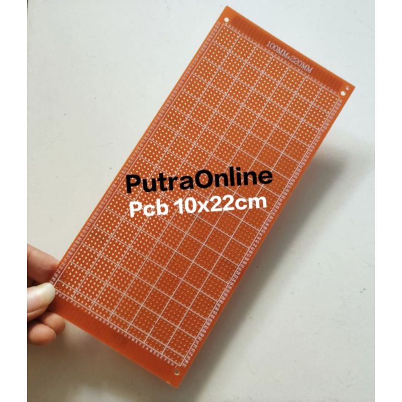 PCB Bolong 10x22 PCB Titik PCB LED 10cm x 22cm Pcb Untuk Merakit Lampu Stoplmap Motor