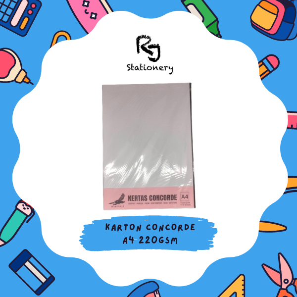 

Kertas Concorde 220gsm / kertas sertifikat 220 gsm A4